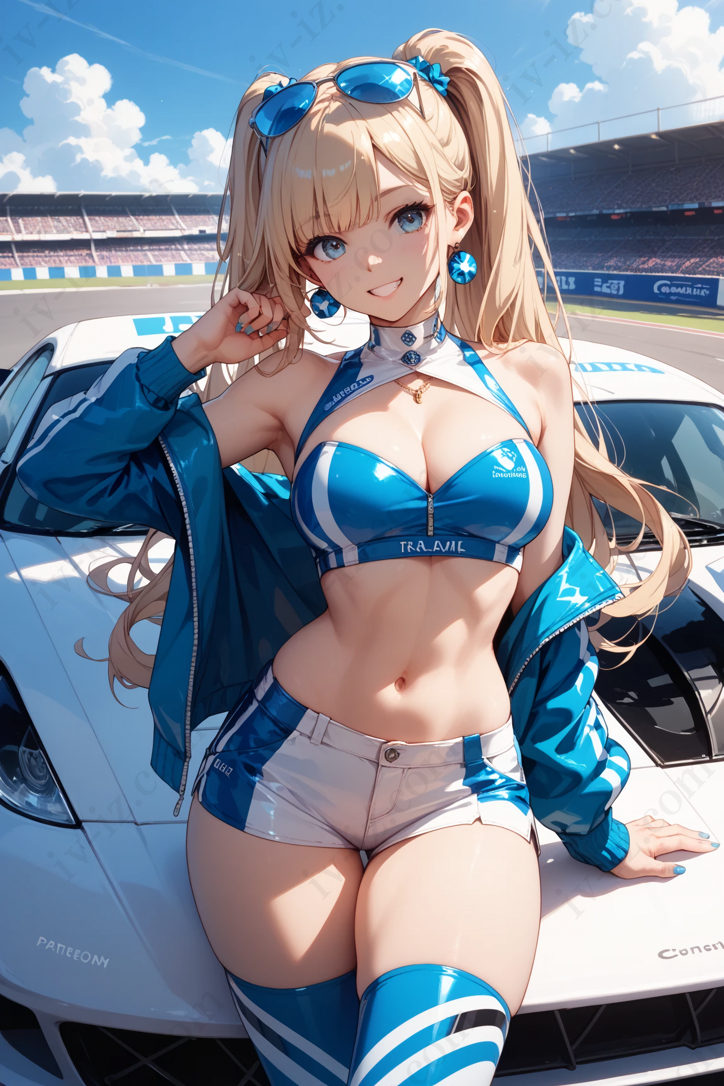 Twin Energy – Blue Anime Race Queen