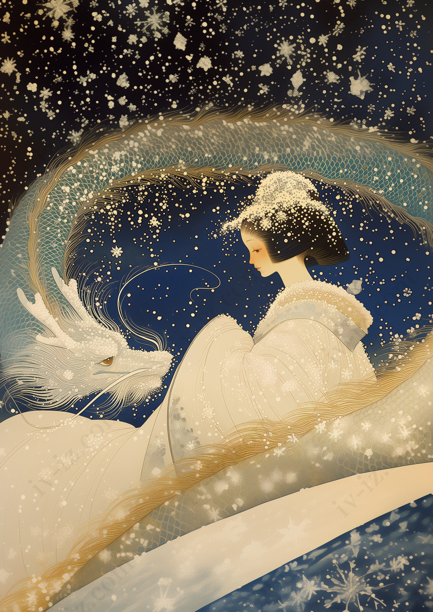 【数量限定】白龍の抱擁 〜雪降る夜の浄化と守護〜