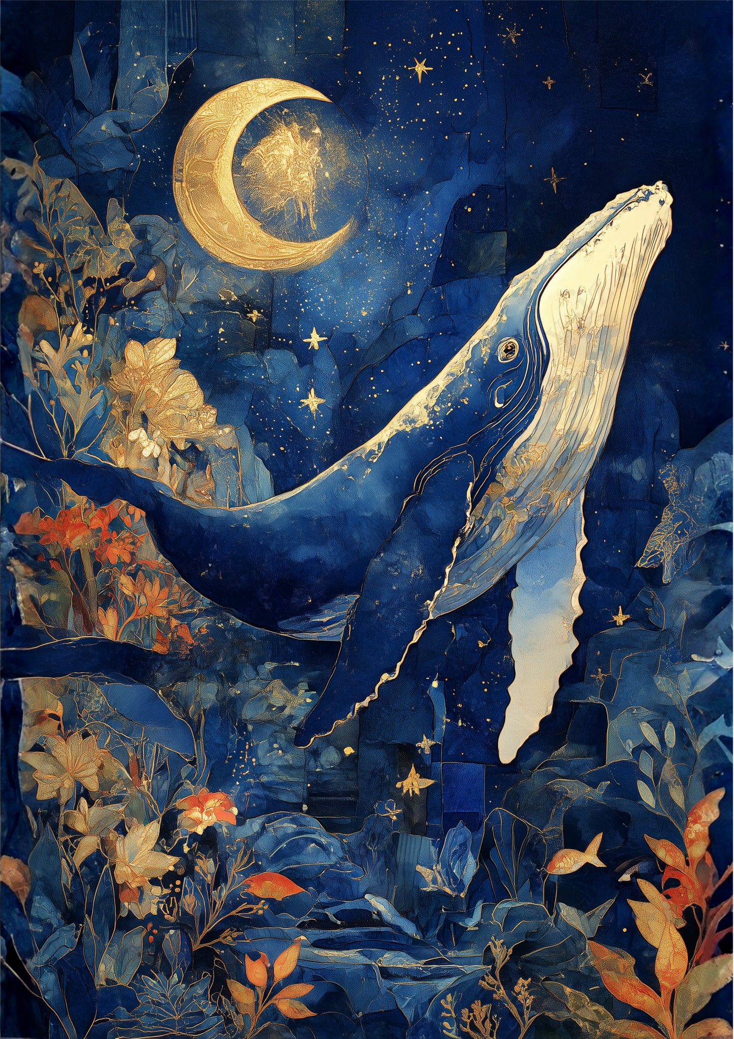 月波を仰ぐ蒼き空鯨