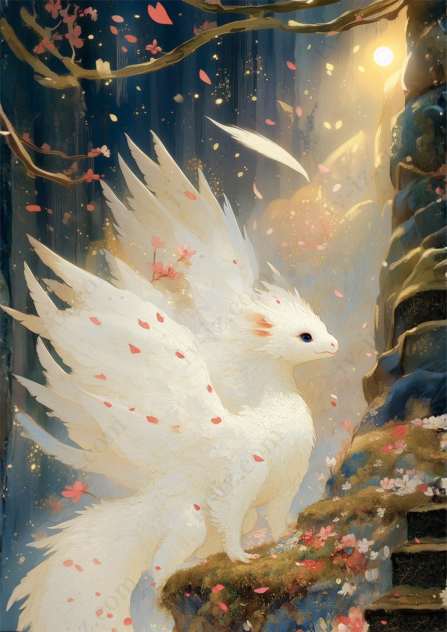 花風をまとい飛び立つ雛獣