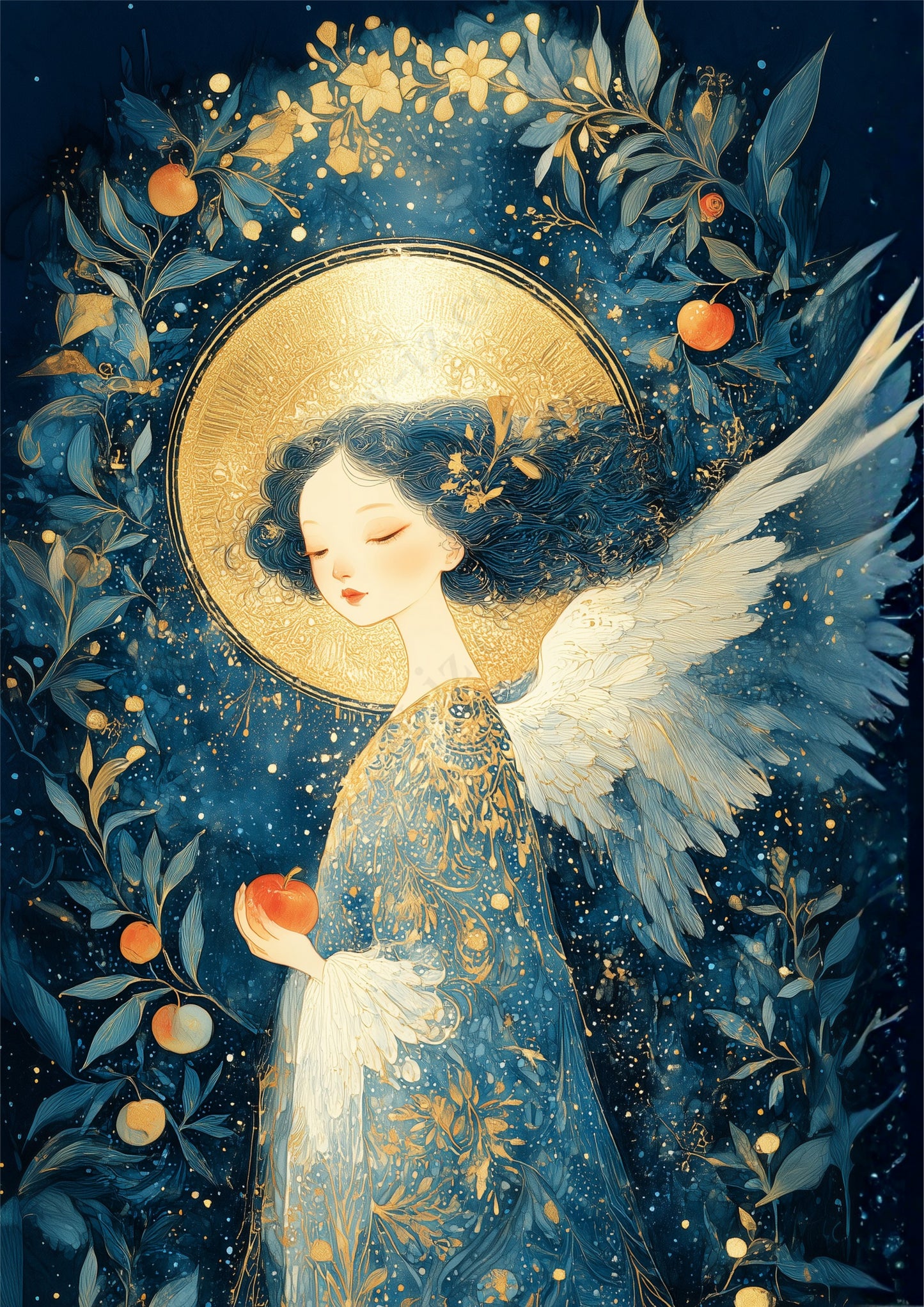 禁断の果実を抱く祝福の天使