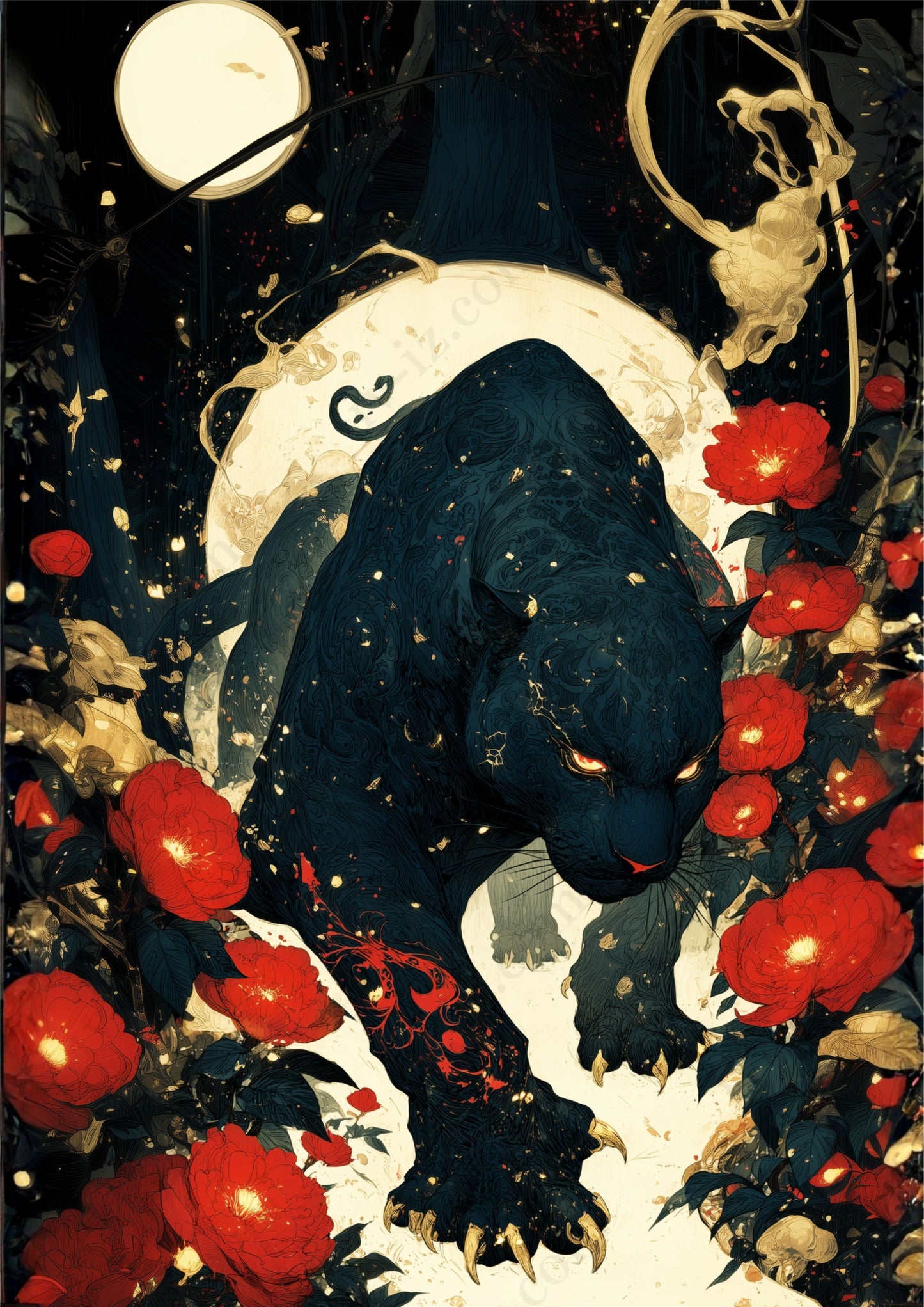 紅椿の闇を駆ける影獣