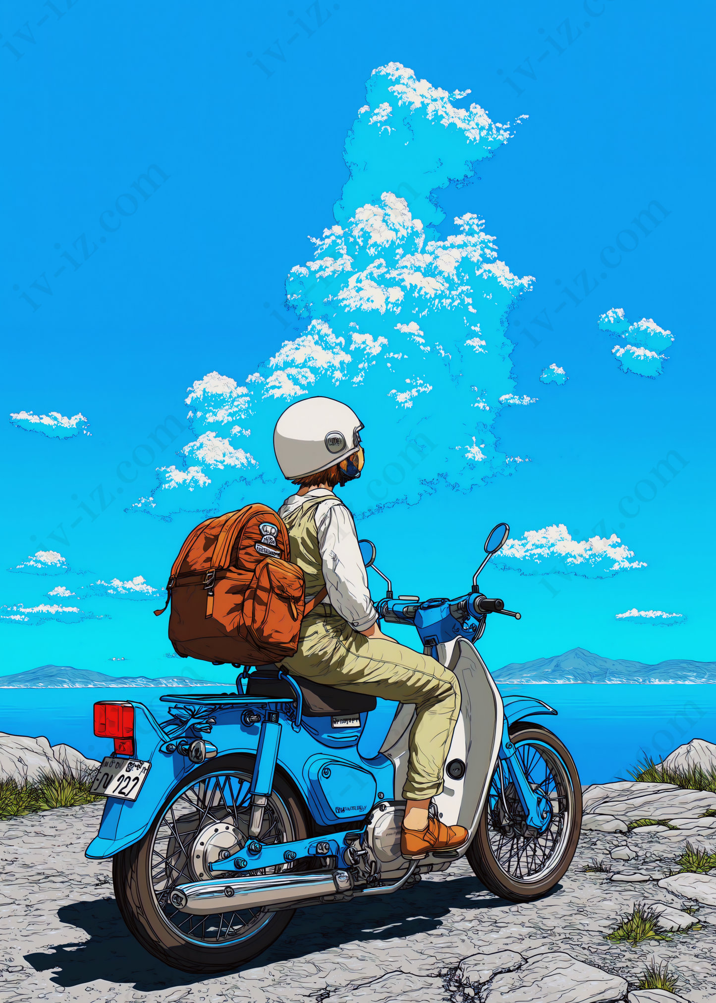 原付女子風景01
