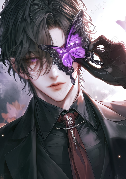 マスカレードバタフライパープル