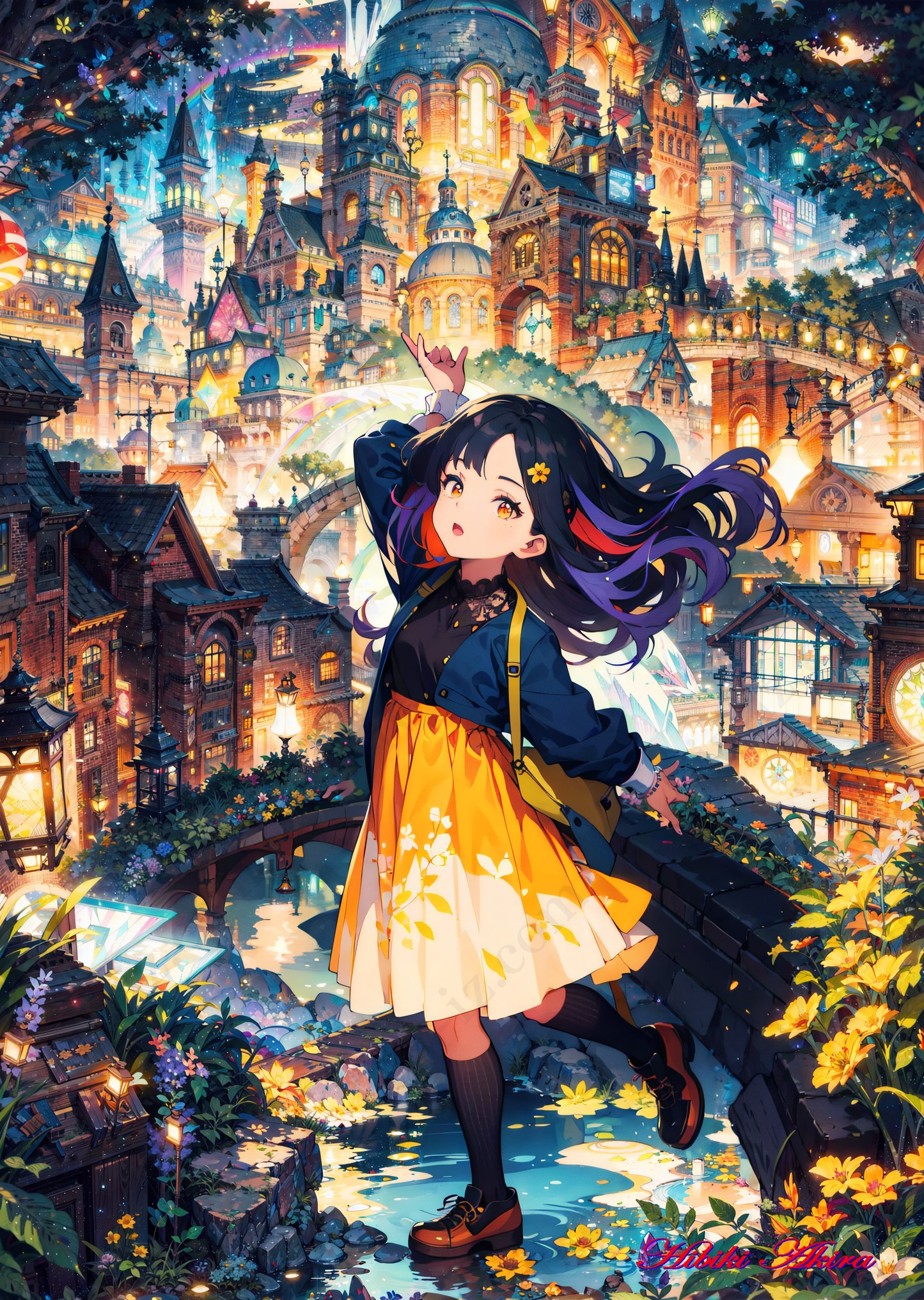 夜の街と夢見る少女