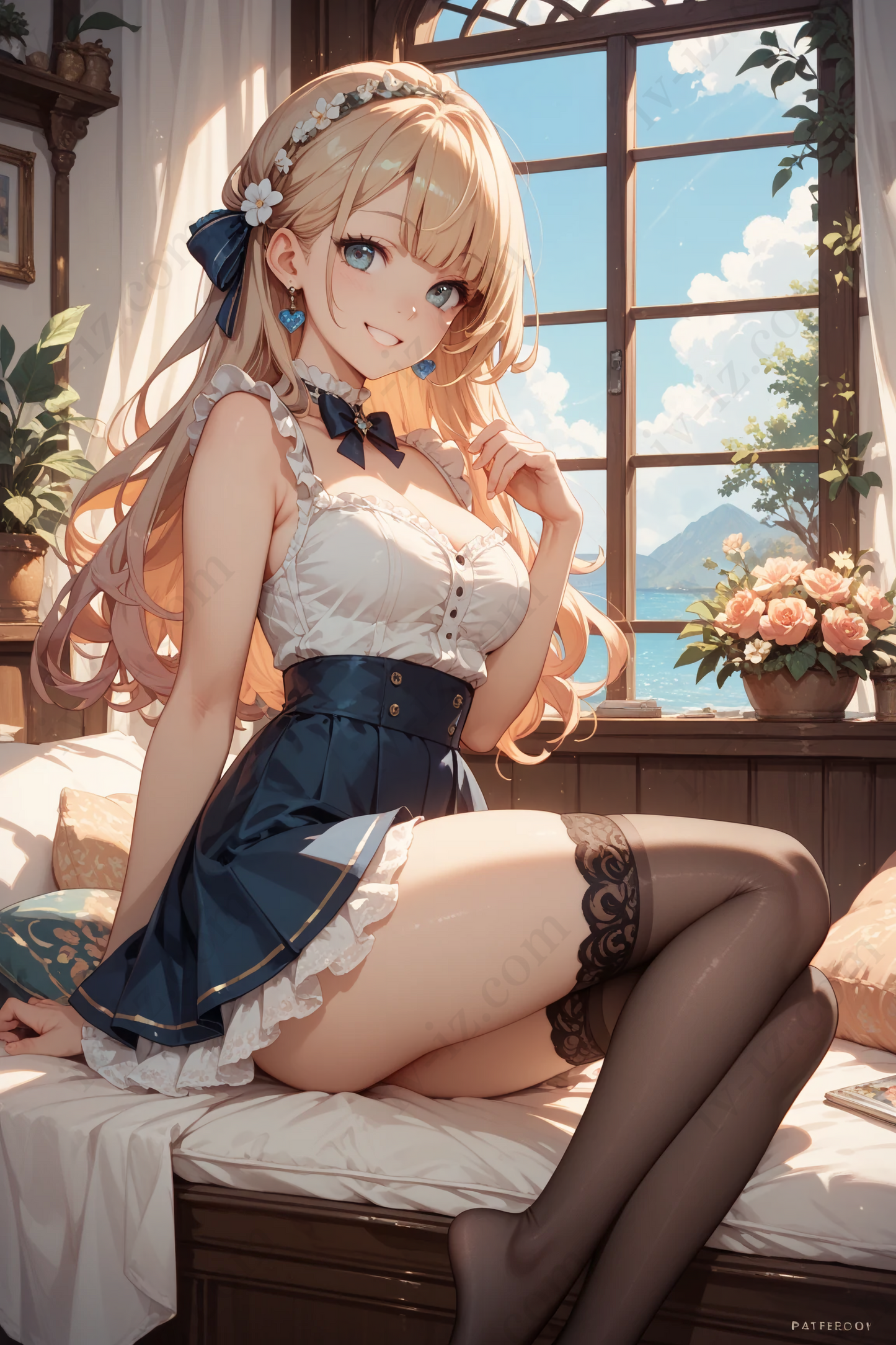 Summer Grace – Elegant Anime Girl