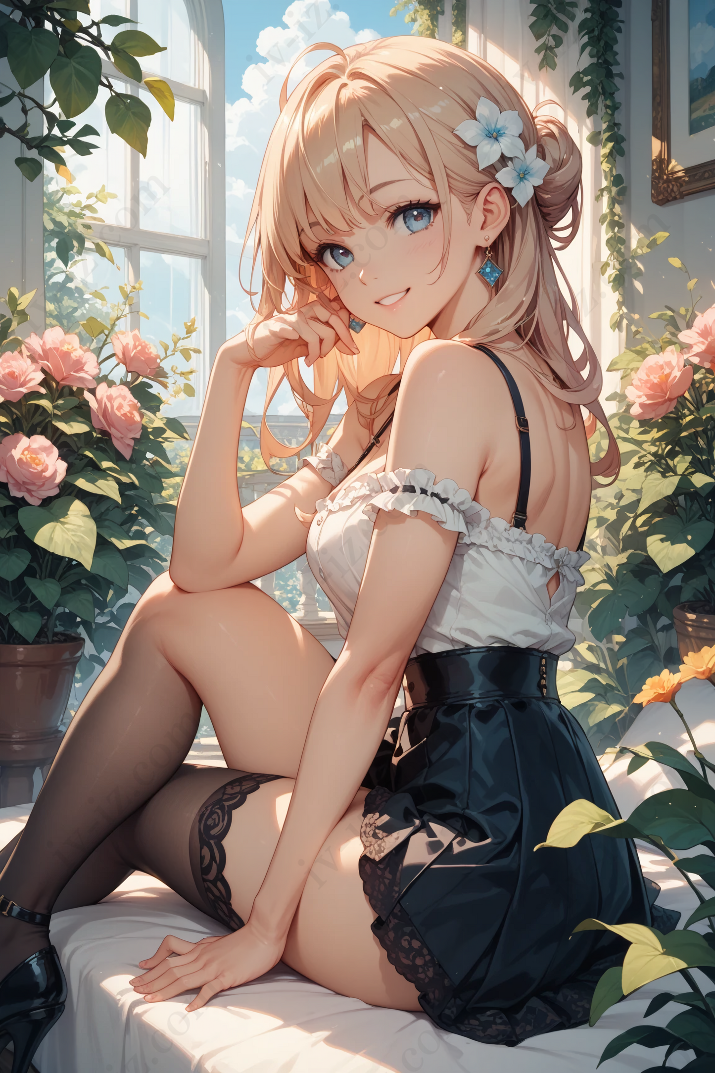 Garden Light Elegance – Beautiful Blonde