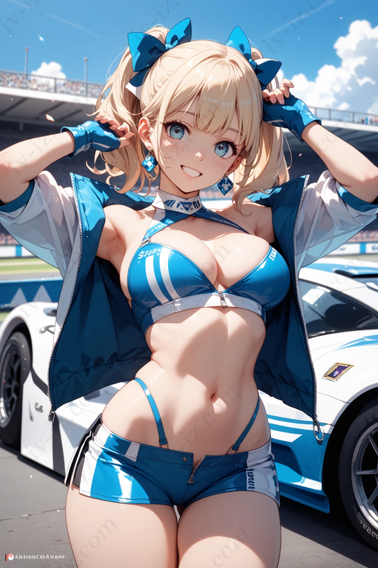 Victory Smile – Anime Race Queen Blue
