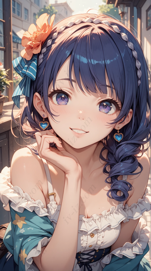 Cute Anime Girl with Braided Hair & Flow