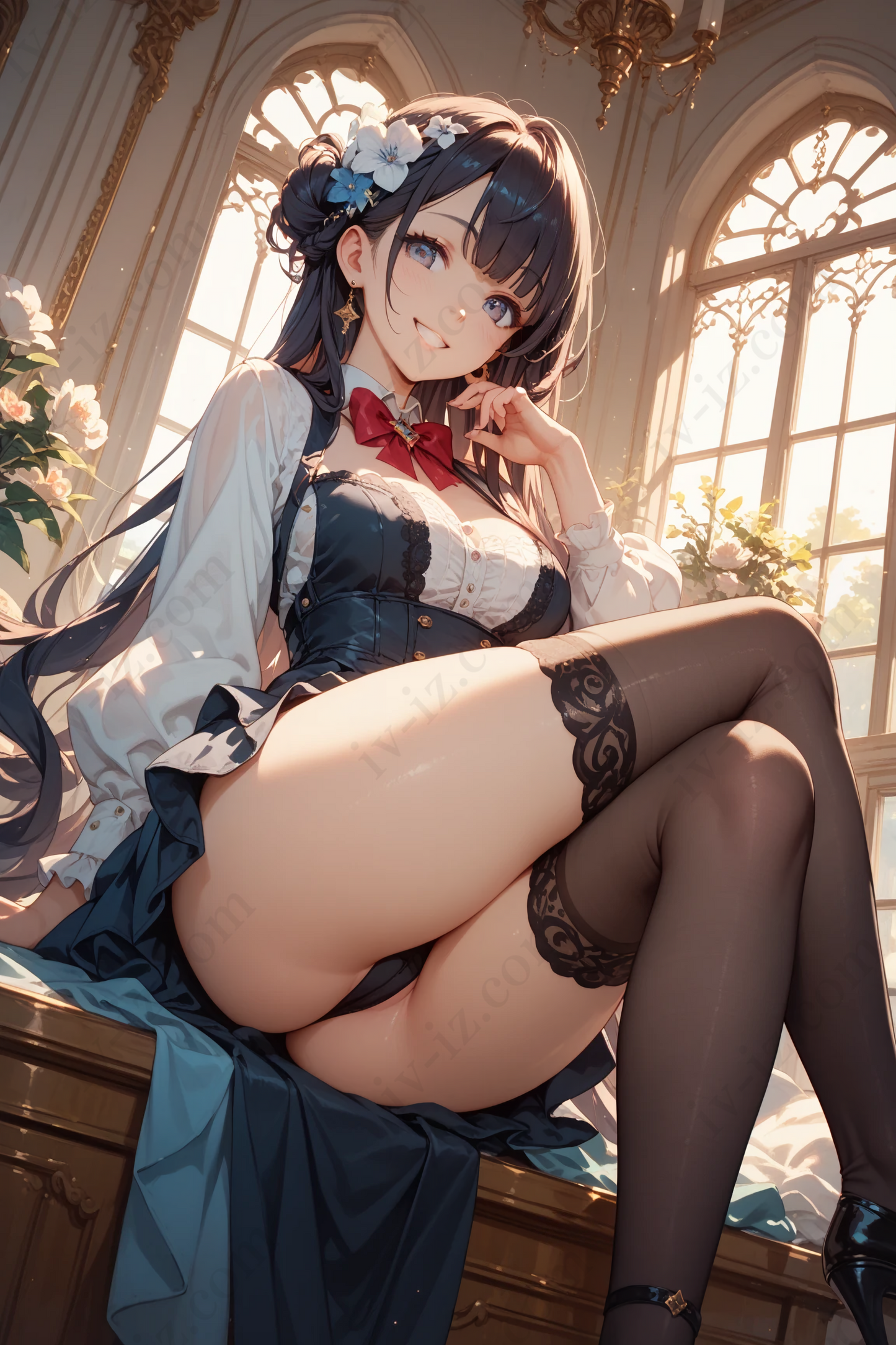 Gilded Grace – Refined Black-Haired