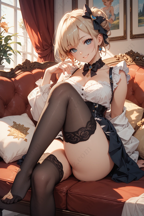 Classy Blonde Anime Girl