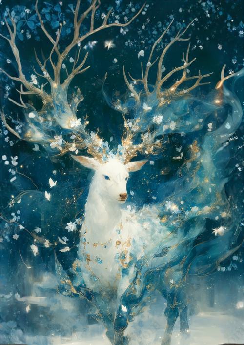 星霜を纏う聖鹿