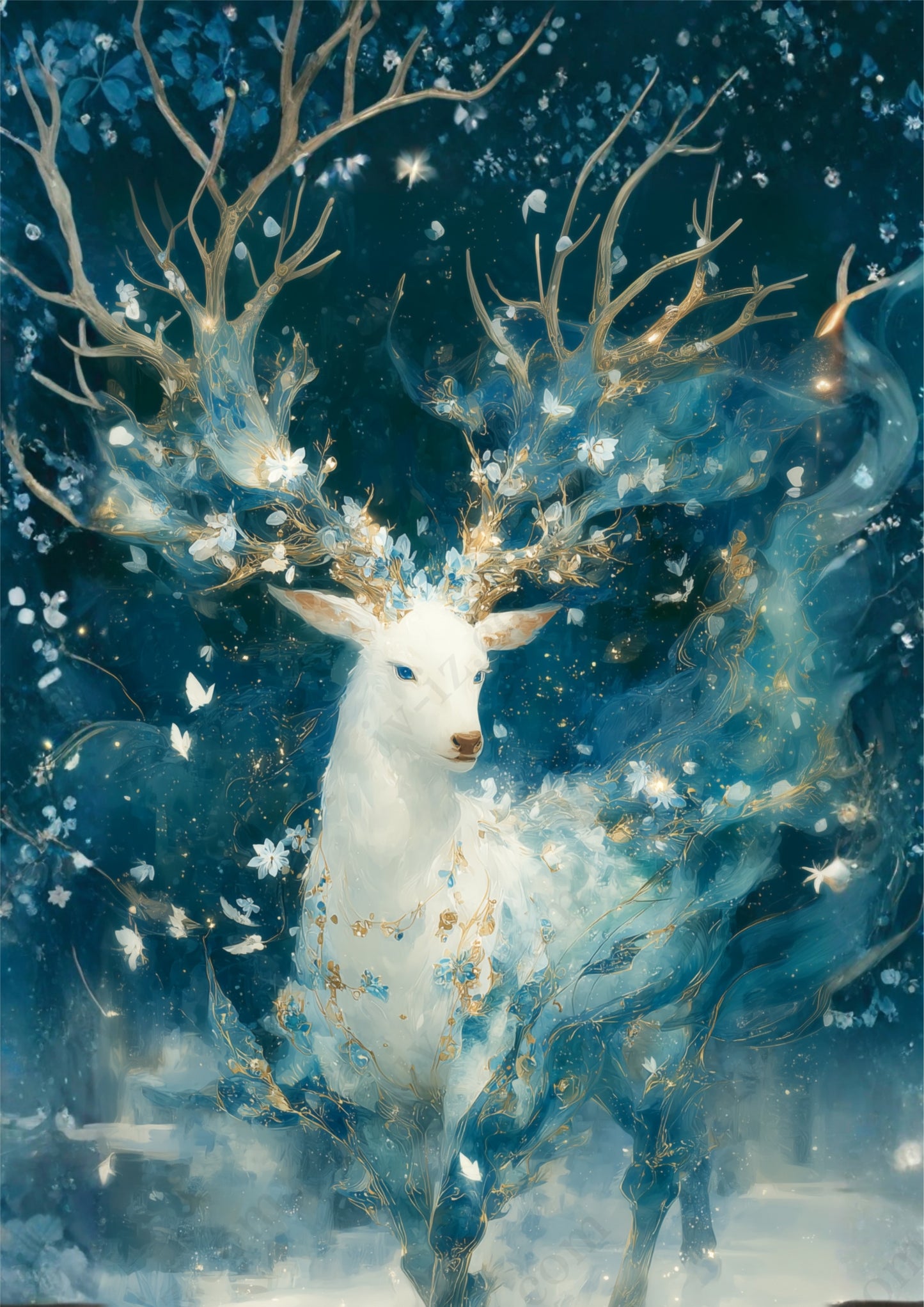 星霜を纏う聖鹿