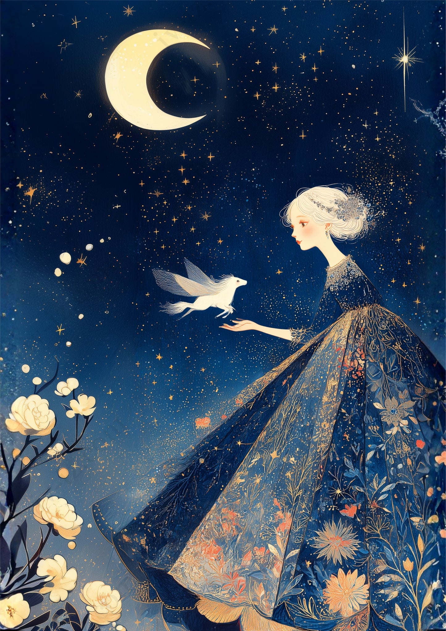 三日月に祝福されし夜