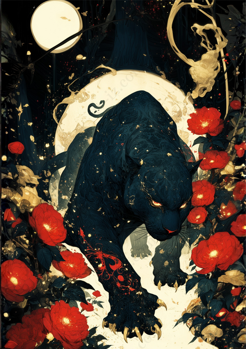 紅椿の闇を駆ける影獣