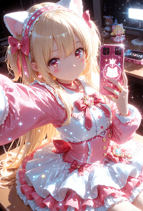 キラキラ自撮り風♡