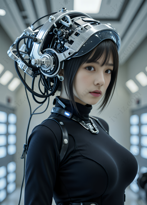 ヘッドギアの女性