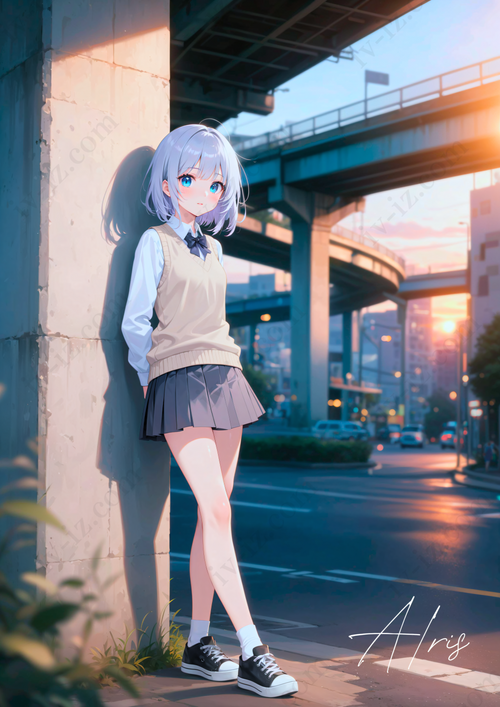 ── 都会の夕暮れ・高架下