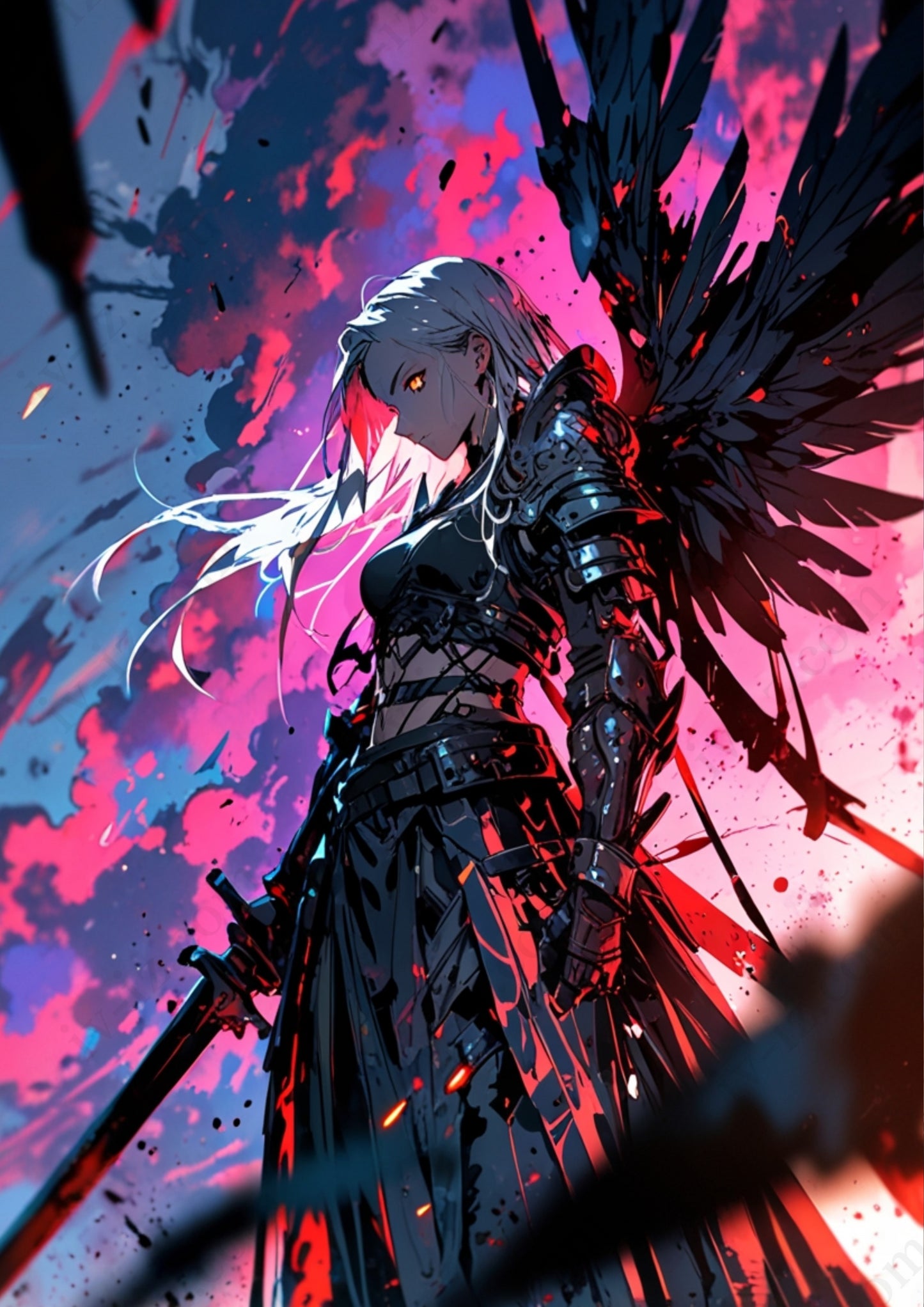 《赫焔の黒翼》 – Crimson Blaze, Blac