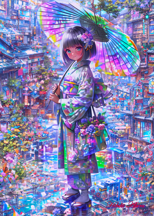虹色アンブレラ