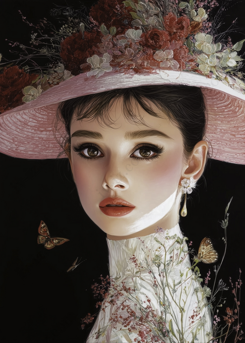 Audrey  花を添えて