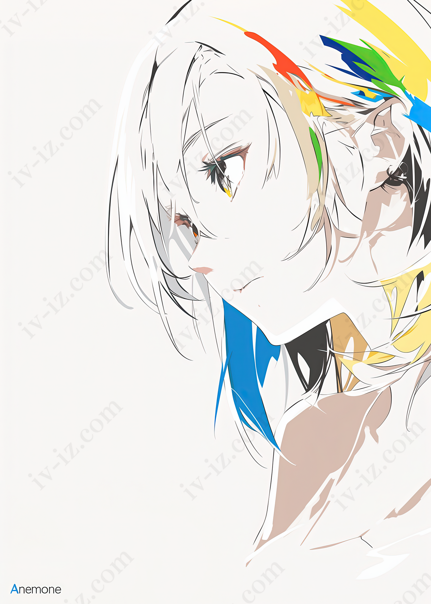 カラフルな美少女